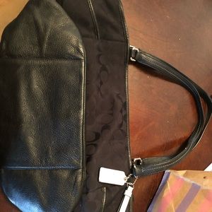 Black coach purse